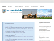 Tablet Screenshot of hatzenbuehl.de